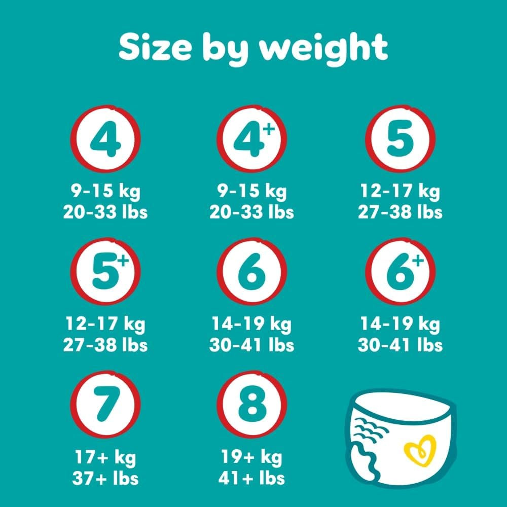 Pampers Baby-Dry diapers, size 8, 22 units, 19 kg+