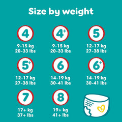 Pampers Baby-Dry diapers, size 8, 22 units, 19 kg+