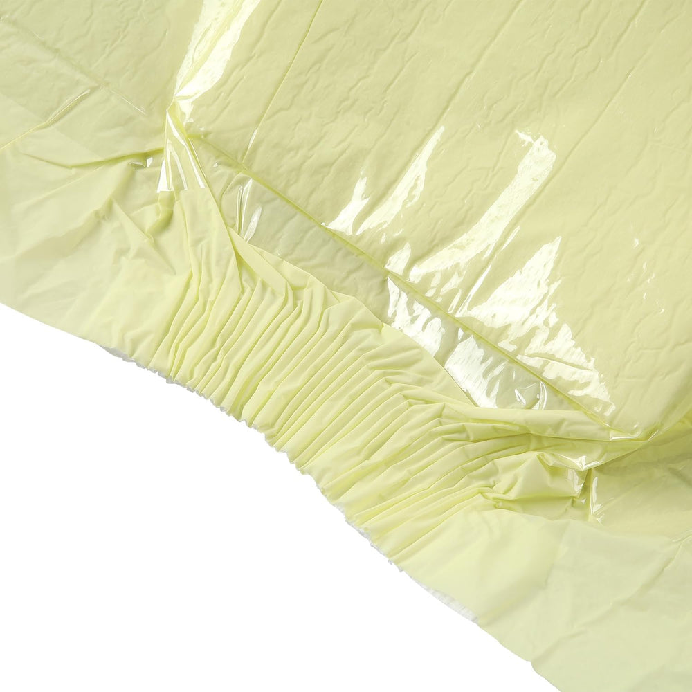 CutiePlusU Adult Diapers, 10 Pack Disposable Incontinence Panties with Loops for Women and Men, Maximum Absorbency Overnight - Yellow (Medium Size 71-96cm)