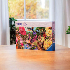 Ravensburger Puzzle 12001369 - Hummingbirds and Butterflies - 200 Piece Puzzle for Elderly and Seniors with Larger Puzzle Pieces, Grip, Large Image Template and Puzzle Base Puzzle Naty Shop