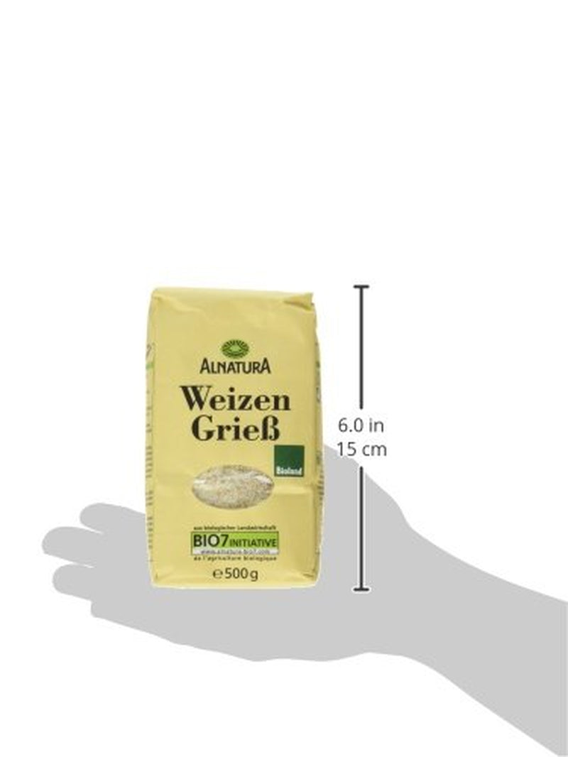 Organic wheat semolina, 500g (packaging may vary)