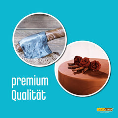 DECOCINO Fondant Schoko – 250 G – Ideal for Verzieren Von Kuchen, Torten, Cupcakes – Palmölfrei & Vegan Icing and Decor Naty Shop