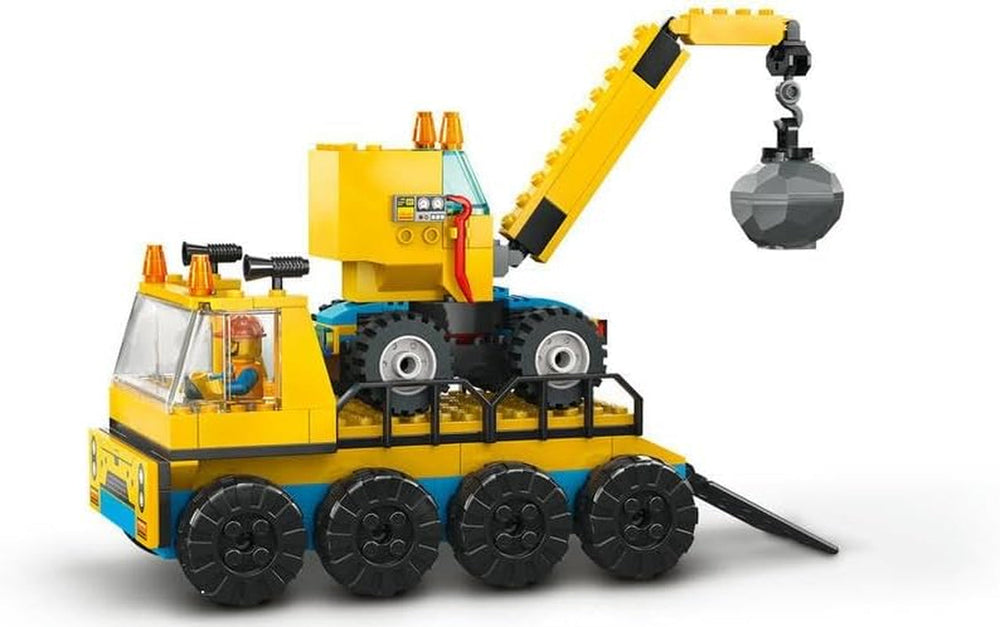 LEGO 60391 City Construction Vehicles and Wrecking Ball Crane, Excavator, Dump Truck and Transport Vehicles Toy, Educational Toy for Children 4 Years and Up Building Sets Besuche den LEGO-Store