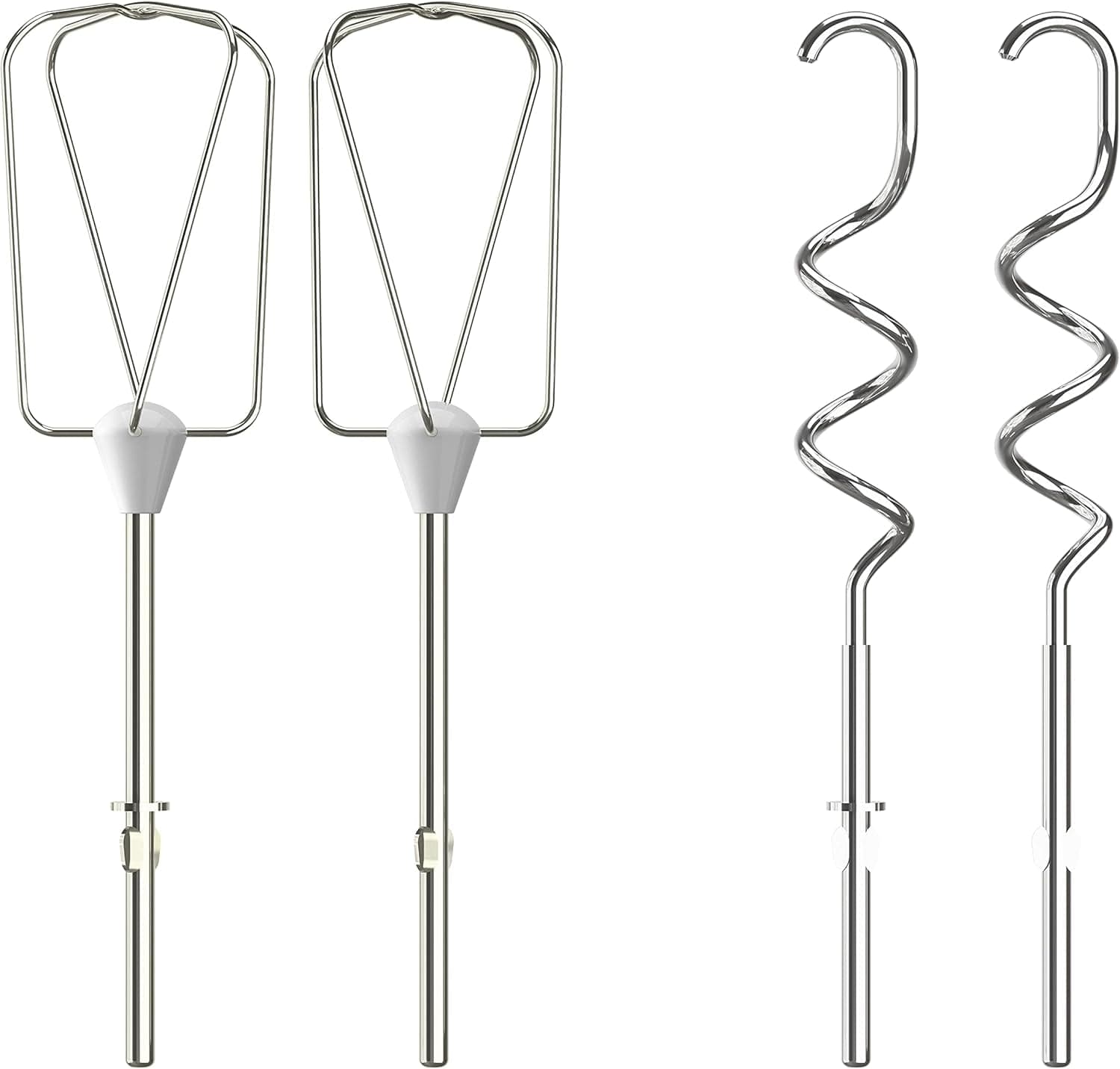 Krups GN4001 3 Mix 4000 Hand mixer | 450 Watt | Robust Design | Variable speed controller | Turbo-Und Auswurf-Funktion | Incl. 2 Rührbesen Und 2 Knethaken | Weiß/Grau Kitchen Naty Shop