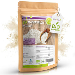 Vita2You Bio Skimmed Milk Powder 1000g - 100% Bio Qualität - for baking - Kaffeeweißer - Milchpulver für Joghurts - 1kg - Premium Qualität