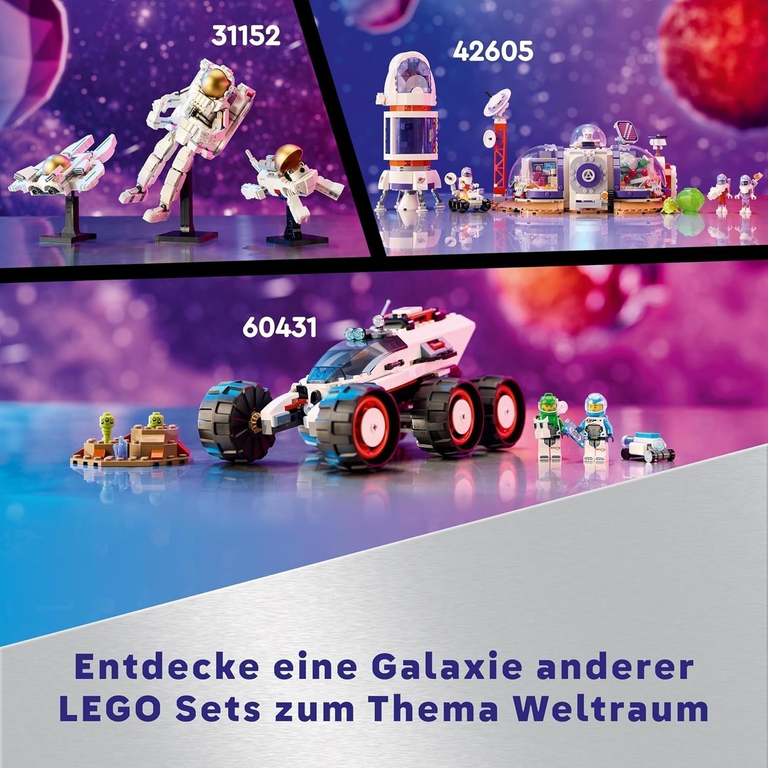 LEGO Technic Vtol Space Transporter LT81, Space Building Set, Space Toy, Spaceship, Mini Rover Playset, Gift for Boys and Girls Over 10 Years Old 42181 Building Sets Besuche den LEGO-Store