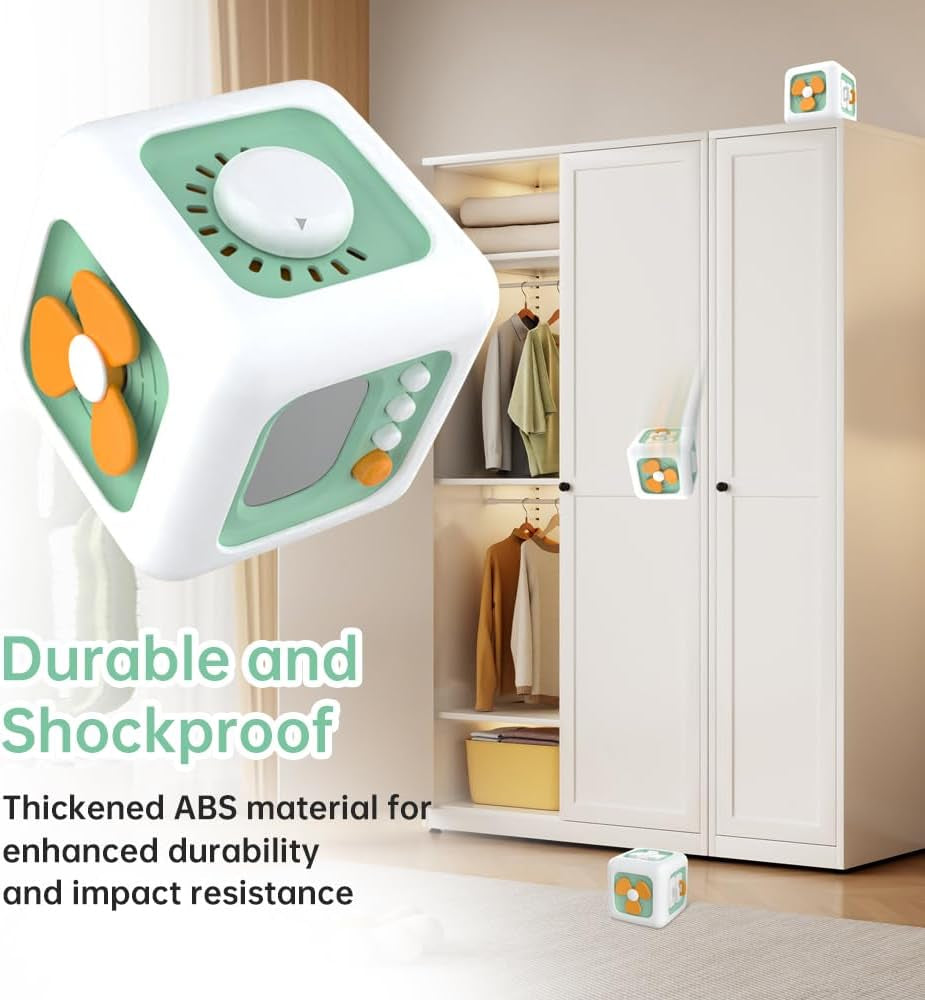 Jucărie senzorială pentru copii mici de 1-3 ani | Jucărie Montessori pentru copii de la 1 an în sus | Jucărie de călătorie pentru bebeluși de 12-18 luni | Cub de activități, cadou de ziua de naștere sau de Crăciun pentru copiii de 1 an