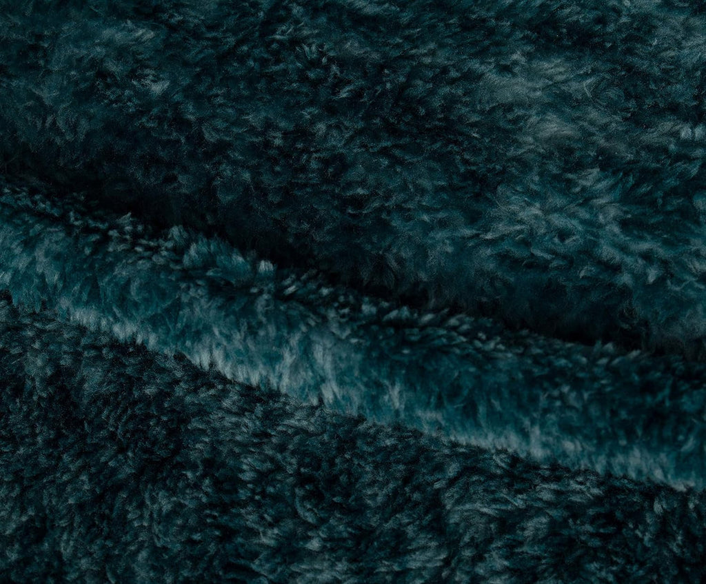 Gözze - Pătură living și confortabilă marmorată, 150 X 200 Cm - Petrol Paturi si Cuverturi Besuche den GÃ¶zze-Store