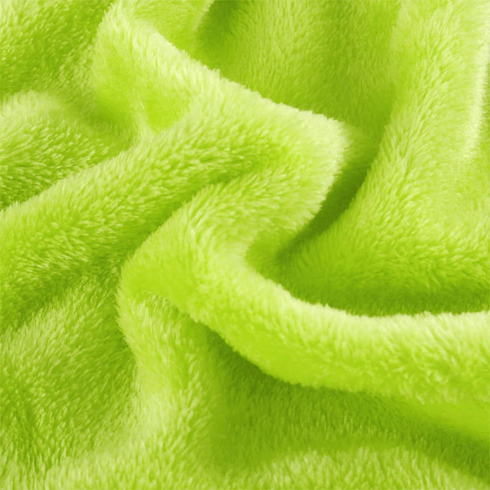 Sourcing Map Cozy blanket bedspread Soft & warm fleece blanket as a sofa blanket Sofa blanket Living room and cuddly blanket Woolen blanket soft velvet plush apple green 150X200Cm Beds and Blankets uxcell