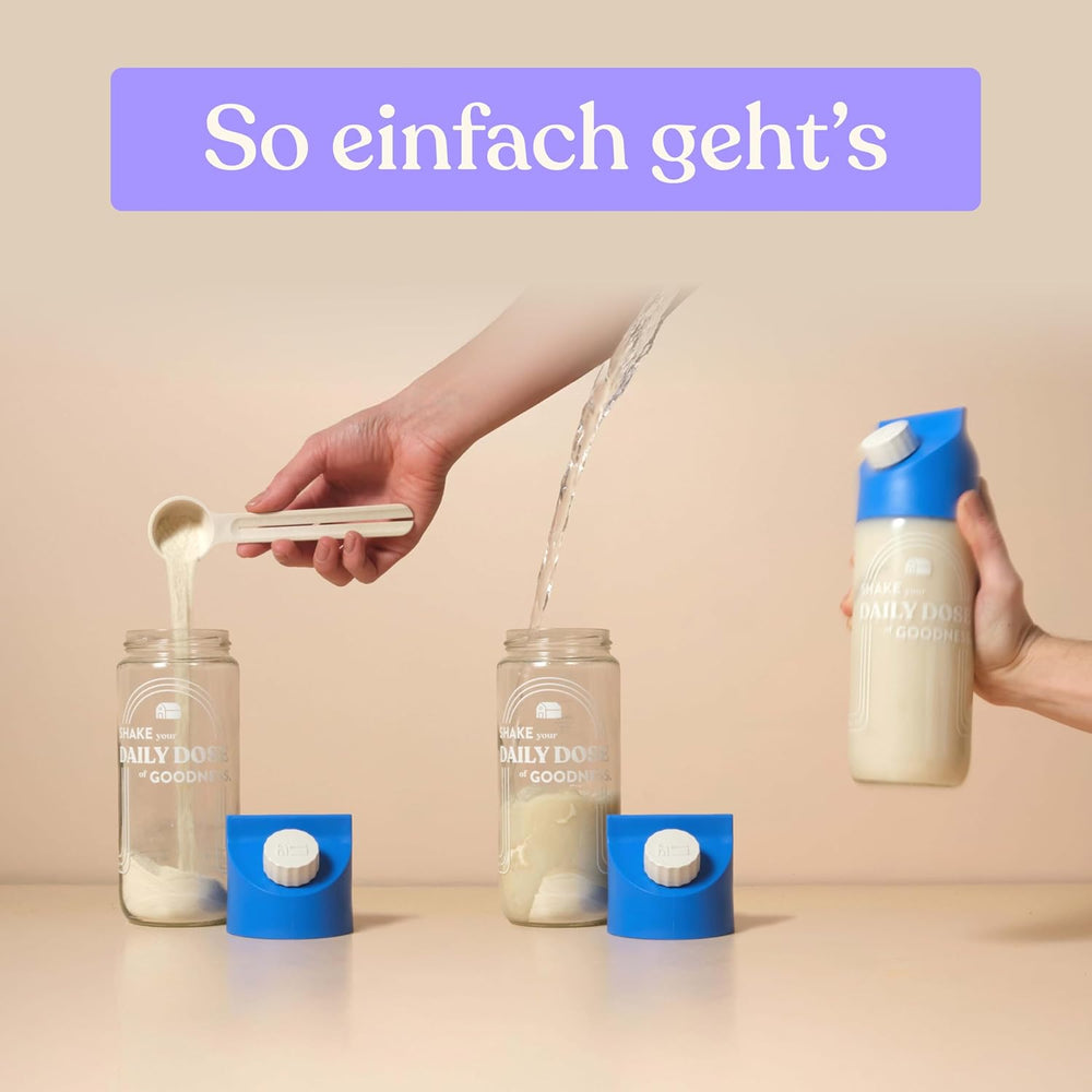 Blue Farm Pure Oat Base für bis zu 8 Liter Haferdrink zum Selbermischen – 100% beste Bio-Qualität – 100% vegan, lactose-free & gluten-free – 90% weniger Verpackungmüll