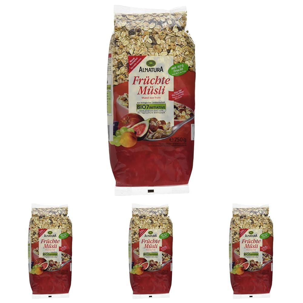 Muesli with organic fruits, 750g