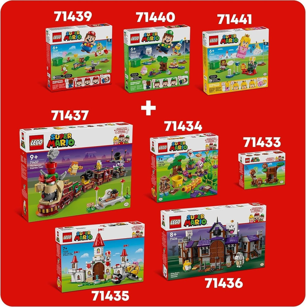 LEGO Super Mario Express Bowser Train Kids Adventure Playset with Hammer Brother 2 Gumbas and 2 Parapunctures Nintendo Gift for Boys Girls Gamers 71437 Building Sets Besuche den LEGO-Store