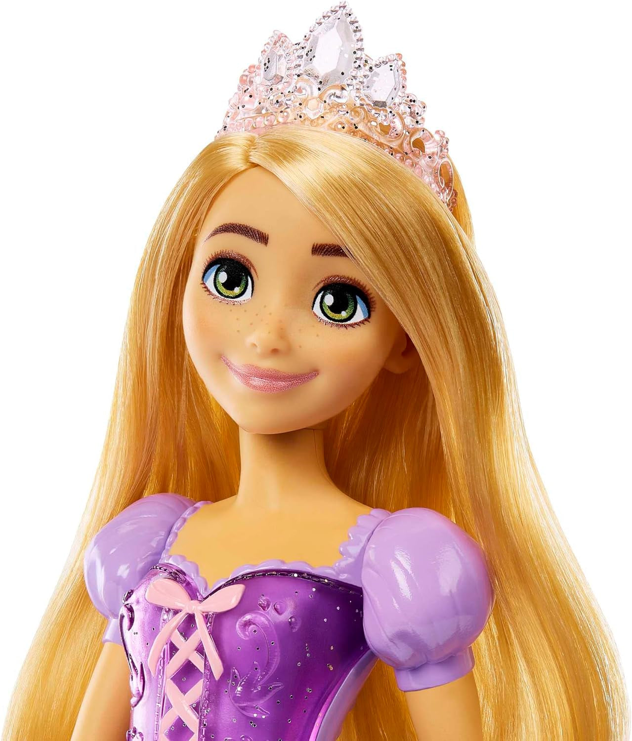 Mattel Disney Princess Rapunzel doll, Long styling hair, Mobile, Detachable shoes and tiara, Disney gifts, Toys from 3 years old, HLW03 Naty Shop Dolls