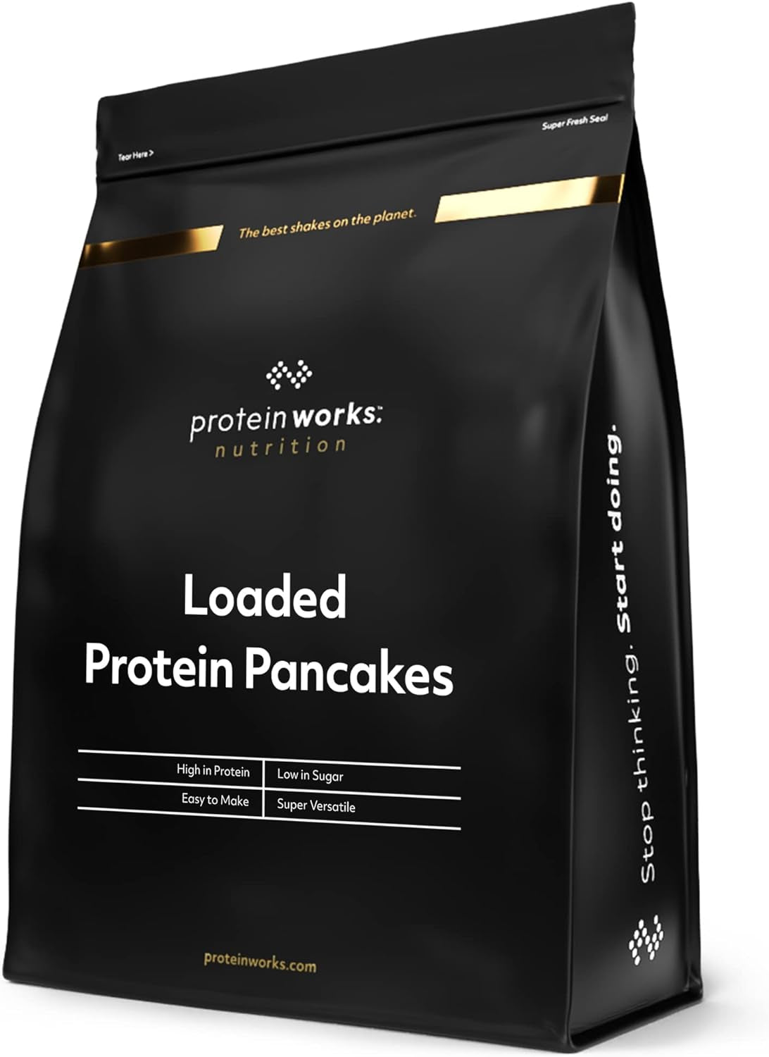 Protein Works - Loaded Protein Pfannkuchen | Premium Pfannkuchen Mischung | Eiweiß Pancakes | Protein Pancakes | 8 Servings | Natürlich | 500G Mixture for baking and cooking Naty Shop