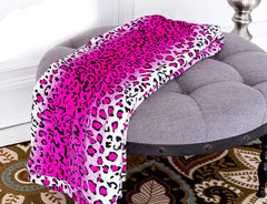 Home Must Haves Queen/King Zebra Giraffe Safari Animal Print All Season Super Soft Warm Couch Throw Blanket Bed Size Pink Polyester Pink Leopard Quilts & Quilts Naty Shop