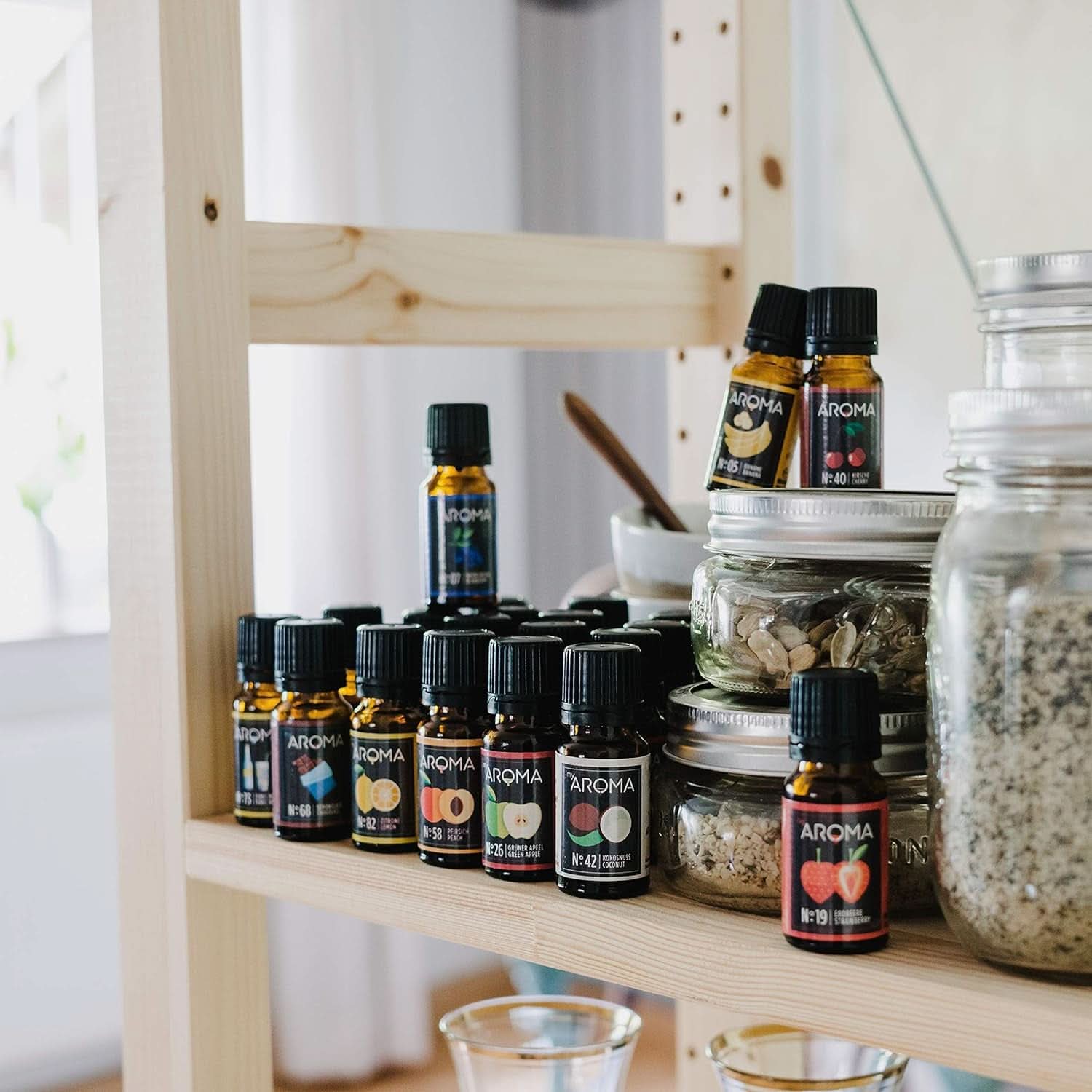 Myaroma | Set: Forest & Meadow - Pure Natural Flavor with Fruit Flavor and Fruit Flavor (5 x 10 ml) | Sugar-free and unsweetened Naty Shop Sweeteners