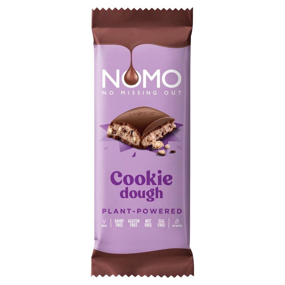 NOMO XL Chocolate Cookie Dough 127g - nut-free, peanut-free, dairy-free, lactose-free, egg-free, gluten-free - plant-based - vegan