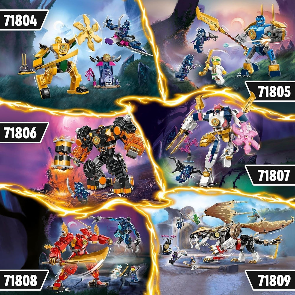 LEGO NINJAGO Arin's Battle Mech, Ninja toy for children aged 4+ With figures Incl. Arin with mini katana, action figures and mechs, small gift for boys and girls 71804 Building sets Besuche den LEGO-Store