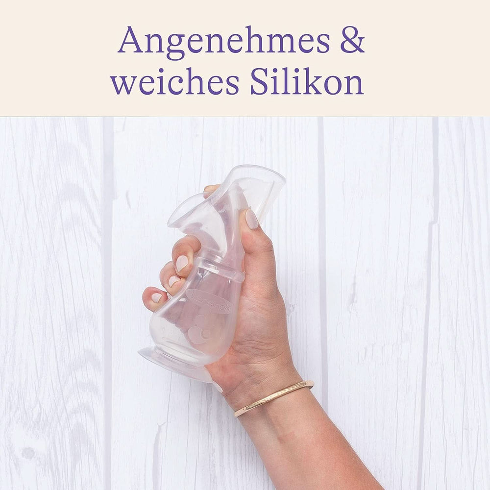 Lansinoh Silikon Milchpumpe & Muttermilchauffänger - Angenehmes & Extrem Weiches Silikon - Rettet Jeden Tropfen Muttermilch - Alternative Zu Milchauffangschalen, 1 Stück (1Er Pack) Accessories Food and Breastfeeding Bebe Naty Shop