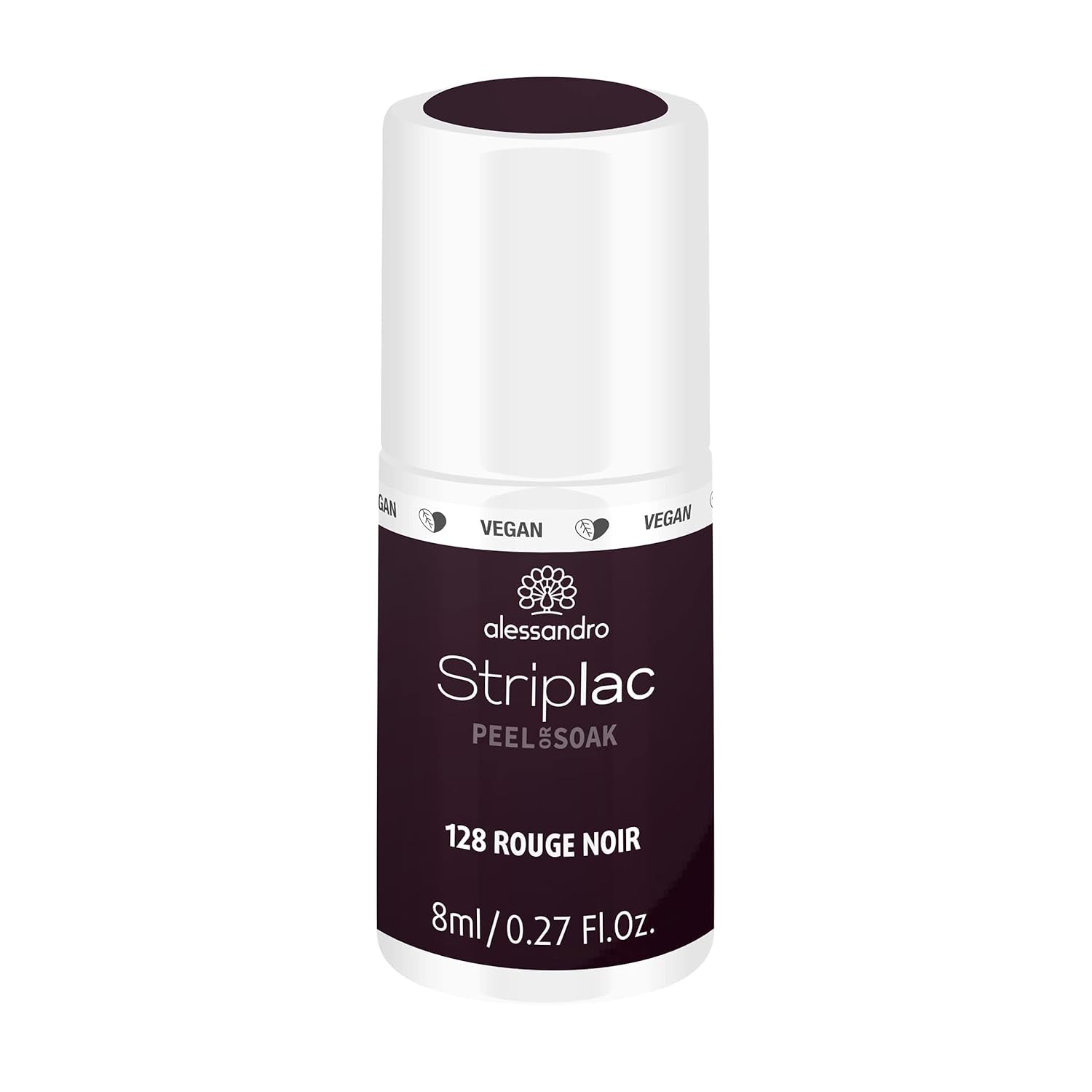 UV nail polish alessandro Striplac Elegant Ruby - Delicate and long-lasting - Easy removal thanks to peel-off removal technology - Vegan and cruelty-free - 8 ml