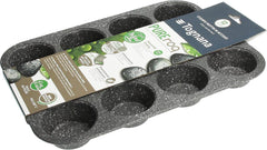 Pure Roq Muffinform Für 12 Muffins, Aluminium, Schwarz Molds and baking trays Naty Shop