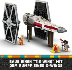 LEGO Star Wars TIE Fighter & X-Wing Mashup, Starfighter Buildable Toy, Gift Idea for Kids, Customizable Starships, Gift for Boys, Girls and All Fans 75393 Building Sets Beuche den LEGO-Store
