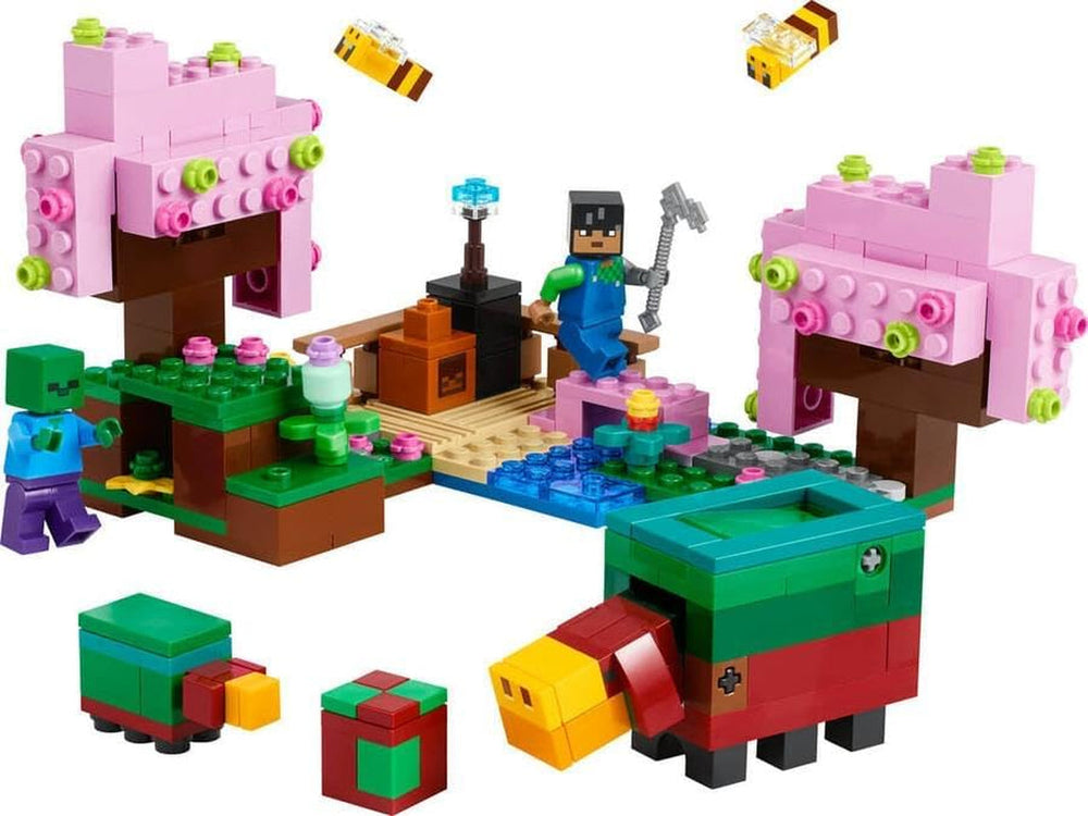 LEGO Minecraft Cherry Blossom Orchard Toy Garden to Explore with Sunny, Sniffer, Zombie and Bees Gamer Gift for Boys and Girls 8 Years Old 21260 Building Sets Beuche den LEGO-Store