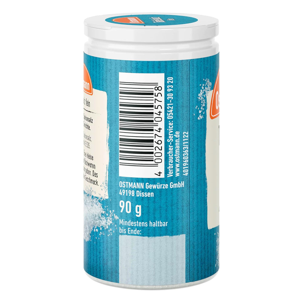 Ostmann Gewürze - Table salt | Feines Speisesalz zum Nachsalzen | Mit praktischem Streuaufsatz | Natural Ingredients | 90 g in Der Streudose