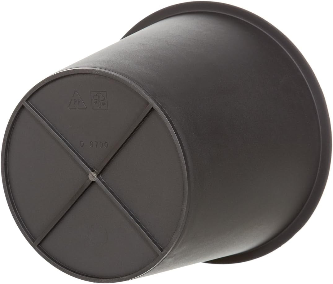 Ghiveci universal Dehner, Ø 35 cm, Înălțime 30 cm, Plastic, Negru