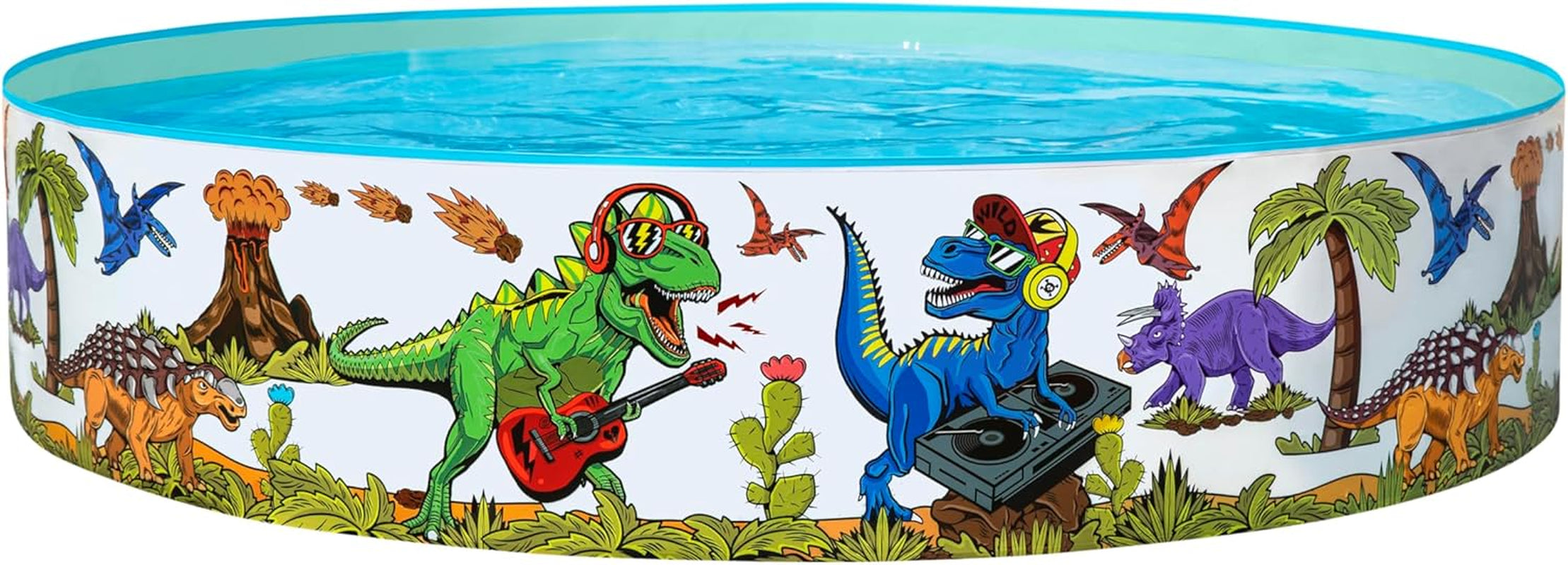 Bestway Fill 'n Fun children's pool with dinosaurs, Ø 183 x 38 cm