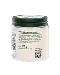 Fuchs Gewürze - Fleur de Sel | Noble Topping Salt for Asparagus, Seafood and Fish | Meersalz in Premium Quality 100 g im wiederverschließbaren Gewürzglas