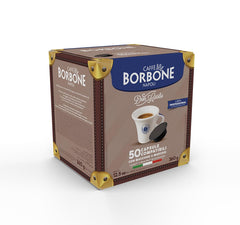 Caffè Borbone Don Carlo, Schwarze Kaffeemischung - 50 Kapseln - Kompatibel mit Lavazza®* A Modo Mio®* Haushalts-Espressomaschinen