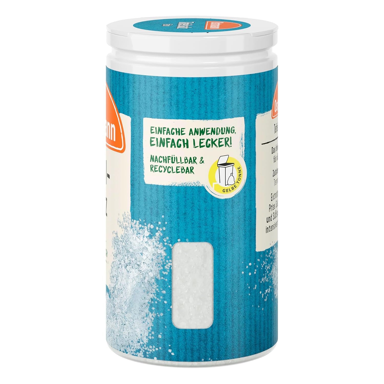 Ostmann Gewürze - Table salt | Feines Speisesalz zum Nachsalzen | Mit praktischem Streuaufsatz | Natural Ingredients | 90 g in Der Streudose