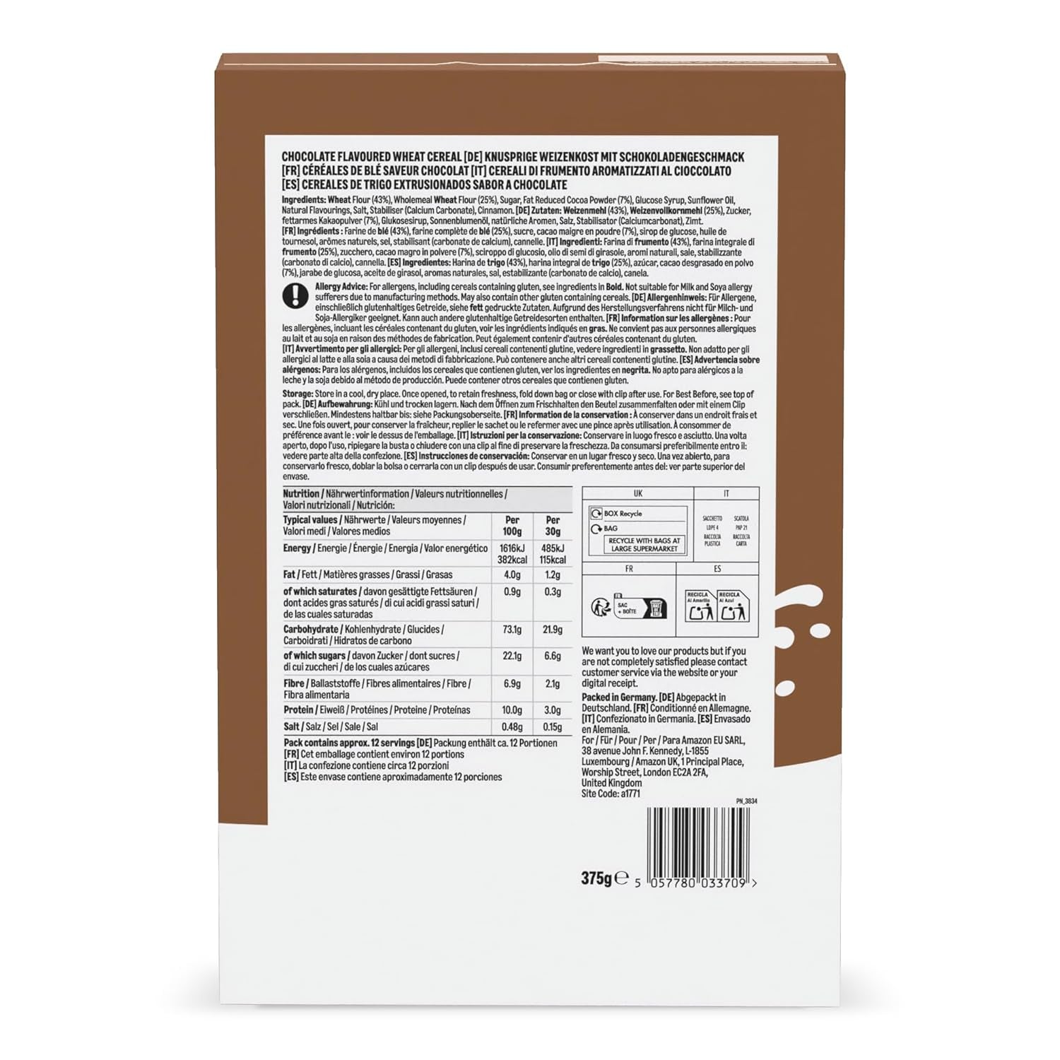 Chocolate Bars from Amazon, 375g