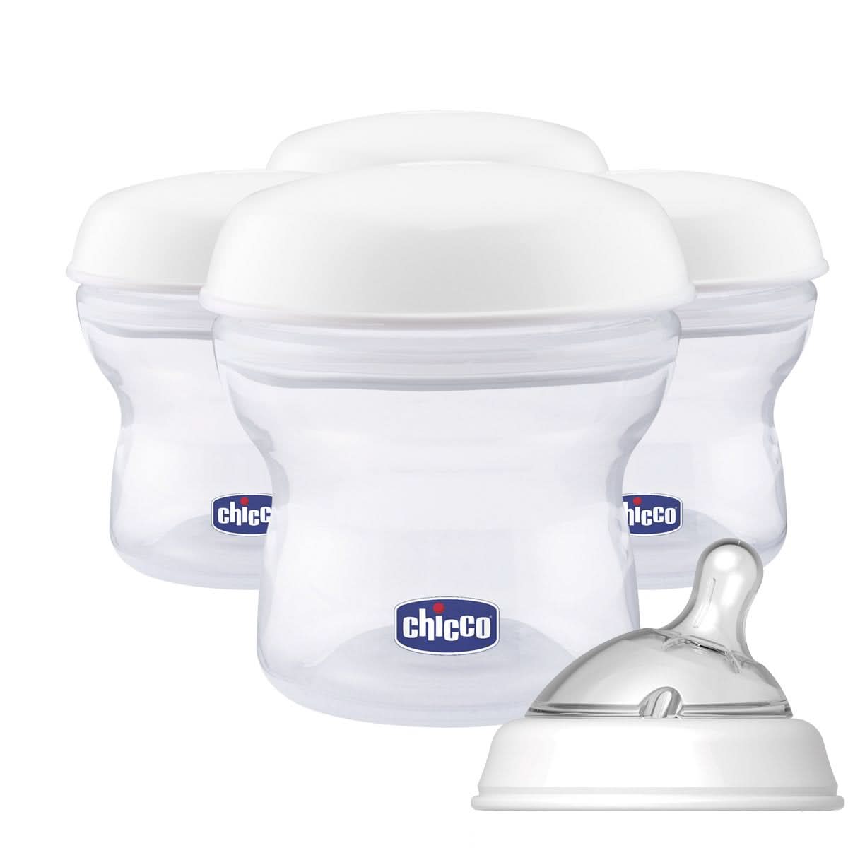 Chicco milk storage container Step up New Including silicone teat Accessories Food and Breastfeeding Bebe Naty Shop