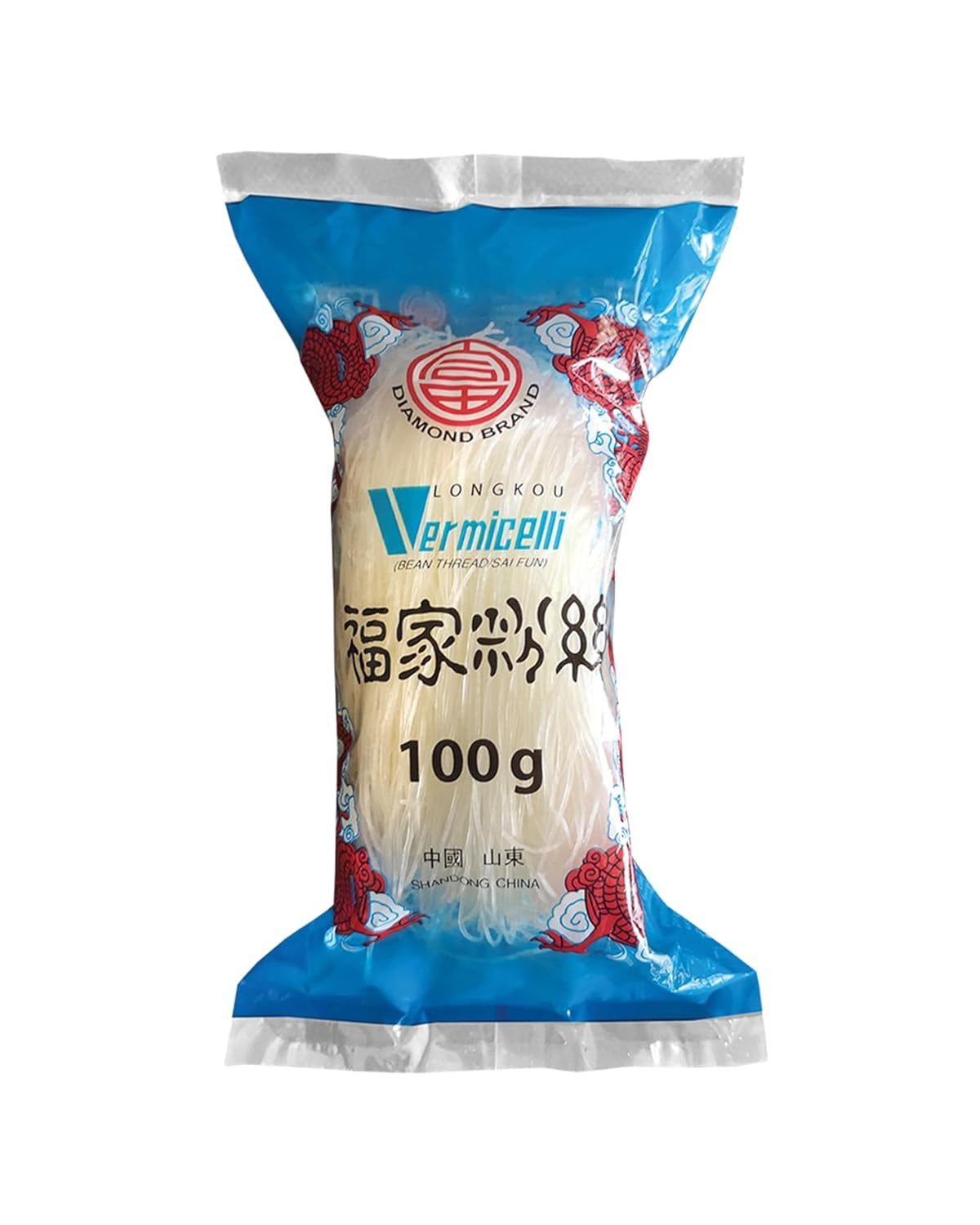 DIAMOND glass noodles, long glass noodles, naturally vegan and gluten-free - 1 x 100 g