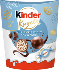 Kinder Balls Milk & Crispy Bits Sensations 90g – Milk chocolate balls with milk filling and cocoa chips – Easter chocolate, Easter sweets – Easter gift and souvenir