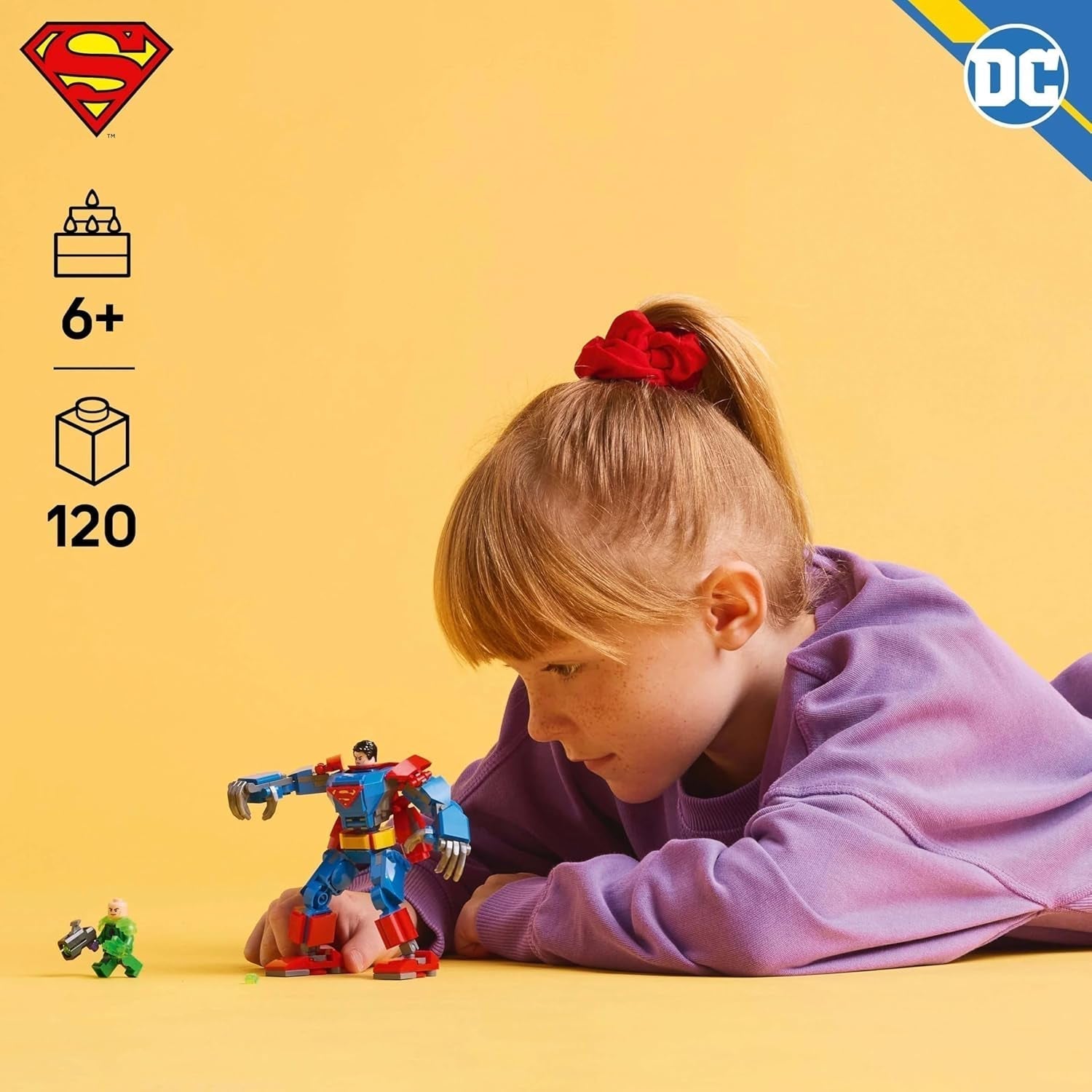 LEGO DC Superman Mech Vs. Lex Luthor - Superhero Toy with 2 Minifigures - Buildable Action Figure with Movable Arms, Legs and Fingers - Gift for Boys and Girls Ages 6+ 76302 Building Sets Besuche den LEGO-Store
