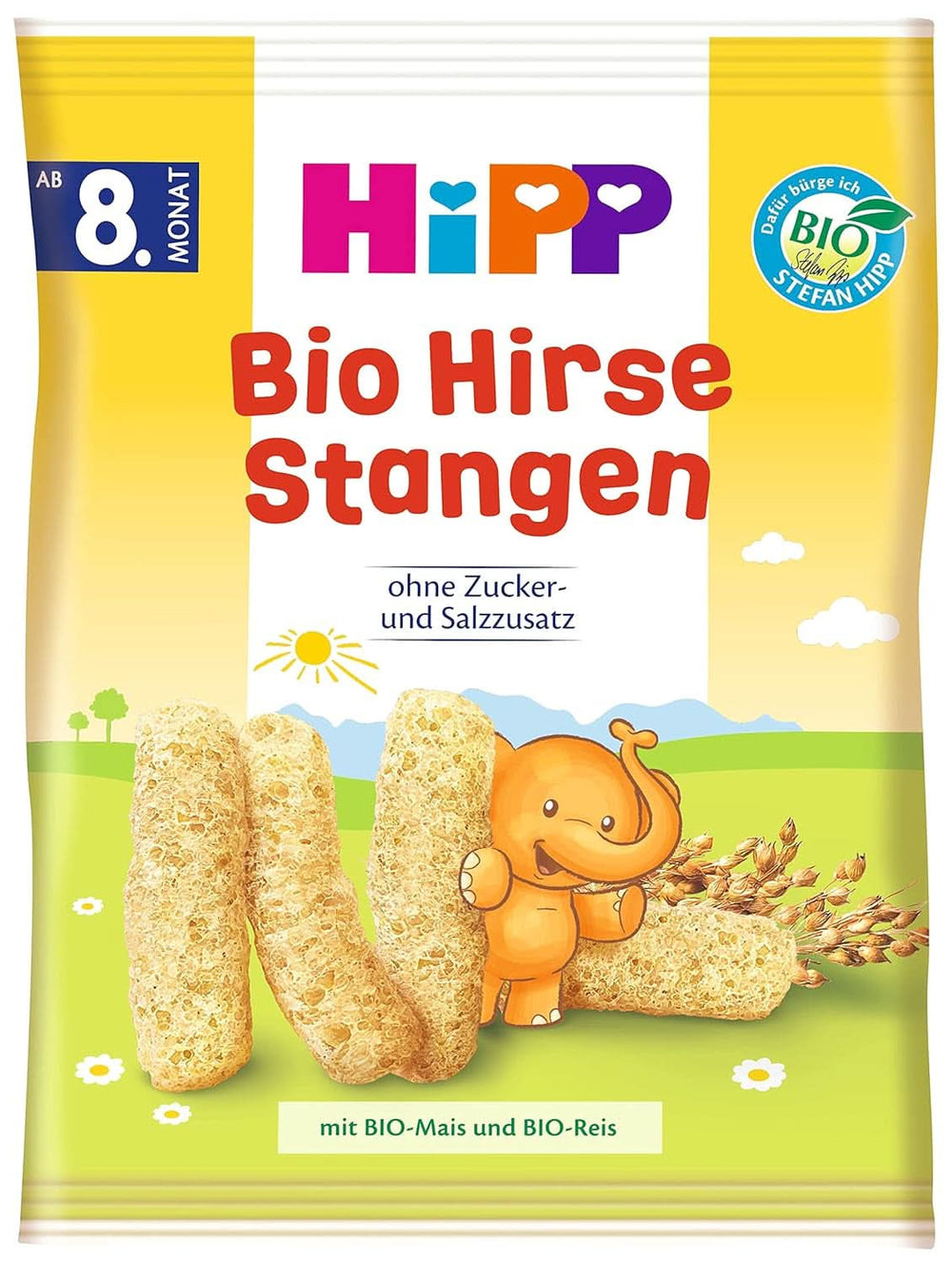 Organic snacks Hipp millet bars, pack of 7 (7 x 30g) Mother and Child Naty Shop 7 x 30 grams Millet sticks