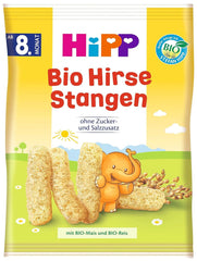 Organic snacks Hipp millet bars, pack of 7 (7 x 30g) Mother and Child Naty Shop 7 x 30 grams Millet sticks