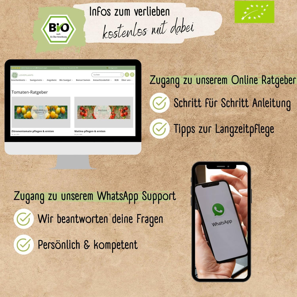 Organic Mini Tomato Seed Set: 12 Varieties of Free Grown Tomatoes | Rare and Family Cocktail, Cherry and Beefsteak Tomato Seeds | Vegetable seeds for balcony, raised bed, garden and gift | Loveplants