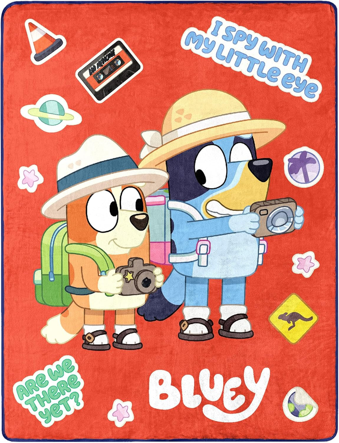 Northwest Bluey Silk Touch Blanket, 116.8 X 152.4 Cm, Roadtrip Northwest Travel Beds and Blankets 46" X 60"