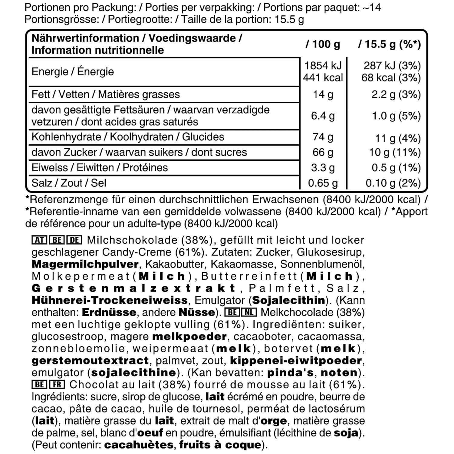 Mini Bulk Chocolate Pack, Mini Chocolate Bars with Nougat Cream Caramel, 227g, Chocolate Gift Idea, Large Chocolate Pack