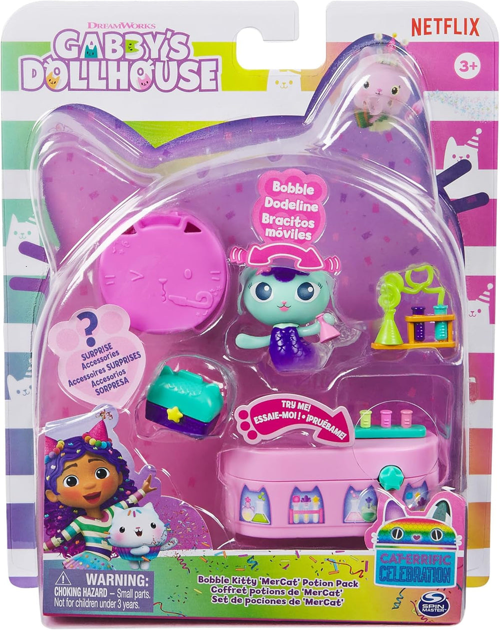 Gabby™S Dollhouse, Bobble Kitty Furniture Pack Of Meerkats Cat Figure with Dollhouse Furniture and Accessories, Ages 3+ Dollhouses Naty Shop