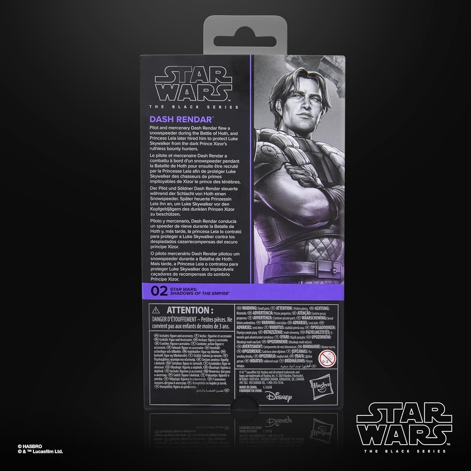 Star Wars Seria Neagră Dash Rendar, Star Wars: Umbrele Imperiului Personaj de colecție (15 cm) Action figures Naty Shop