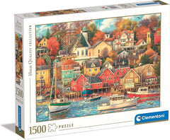 Clementoni - 31685 Collection Puzzle - Good Times Harbor - Puzzle 1500 pieces from 14 years old, hidden object puzzle for adults, skill game for the whole family, medium Puzzle Naty Shop Default title