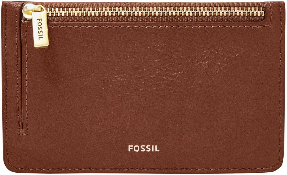 Fossil Ladies Logan Card Case Portofel Femei Naty Shop Maro 13.7922 Cm X 0.381 Cm X 8.509 Cm