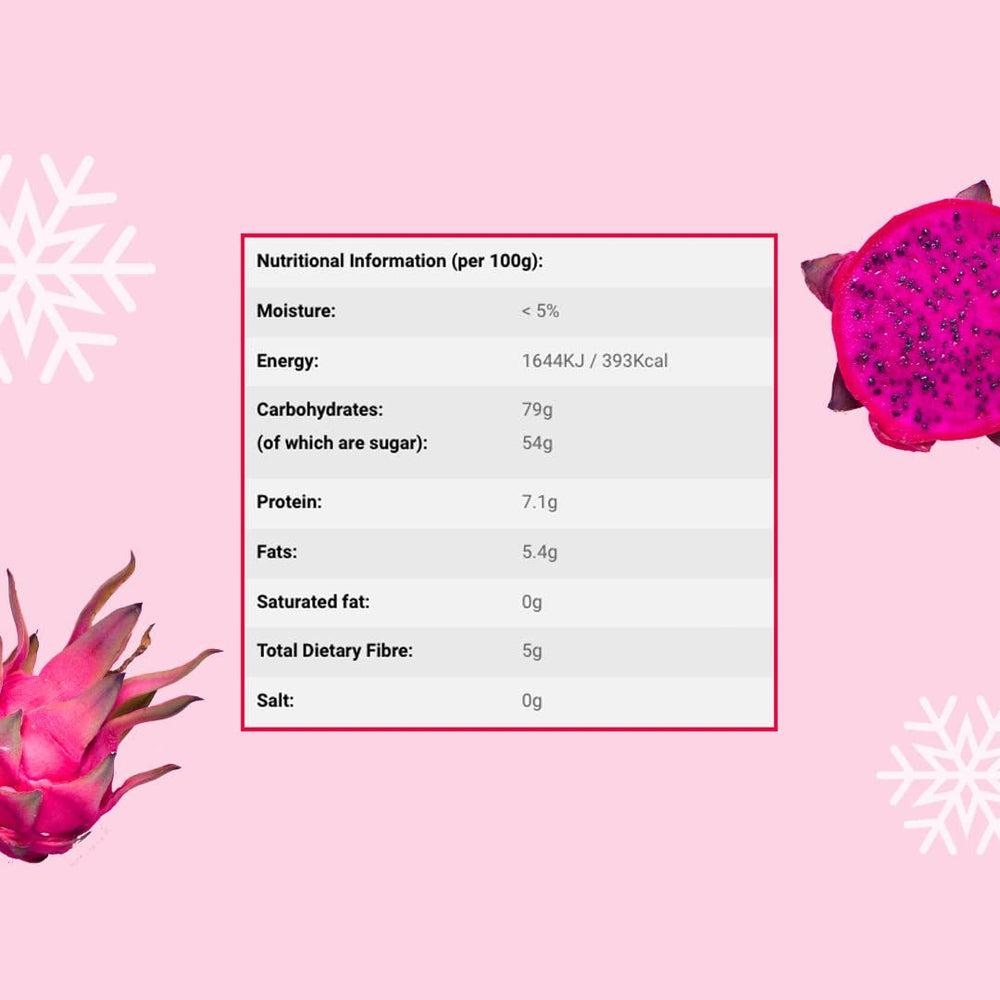 Fructe dragon liofilizate 50g - Fructe dragon liofilizate - Fructe uscate liofilizate - Fructe dragon uscate în felii pentru coacere, decorare, gustări, muesli, deserturi Produse deshidratate Magazinul meu