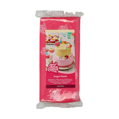 FunCakes Roll Fondant Hot Pink: Ușor de folosit, neted, flexibil, moale și pliabil, perfect pentru decorarea prăjiturilor. Fără gluten. 1 kg Pasta de zahar Naty Shop Default Title