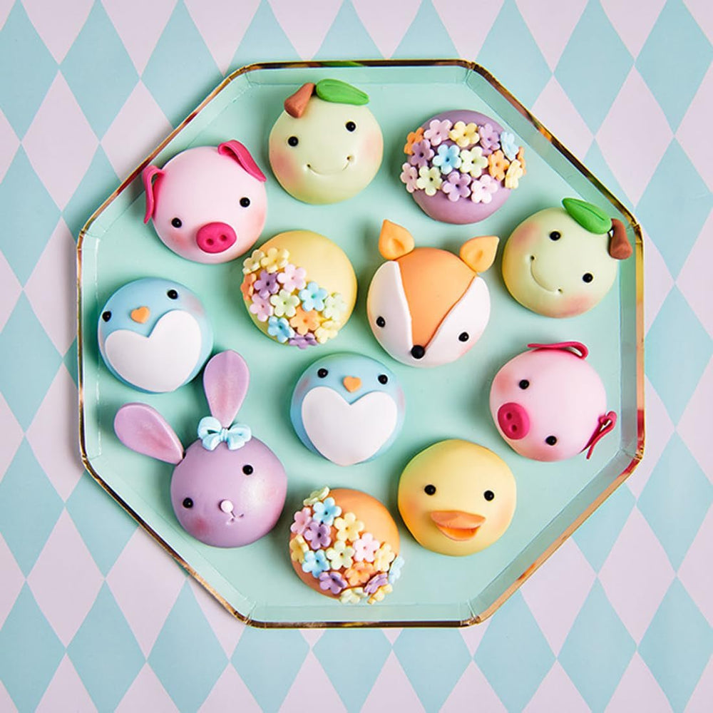 FunCakes Tropical Orange fondant laminat: ușor de utilizat, neted, flexibil, moale și pliabil, perfect pentru decorarea prăjiturilor, halal, kosher și fără gluten, 250 g Pasta de zahar Naty Shop